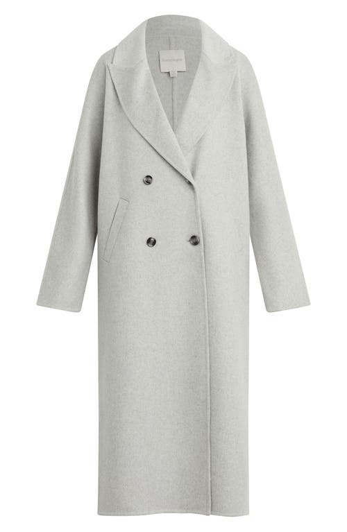 Favorite Daughter The Luca Wool Blend Double Breasted Coat In Gray