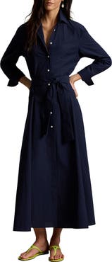 Polo Ralph Lauren Cotton Canvas Belted Shirtdress