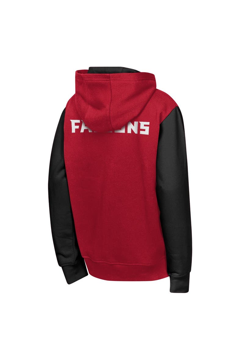 Youth Outerstuff Red Atlanta Falcons Stadium Colorblock Full-Zip Hoodie, Alternate, color, Red
