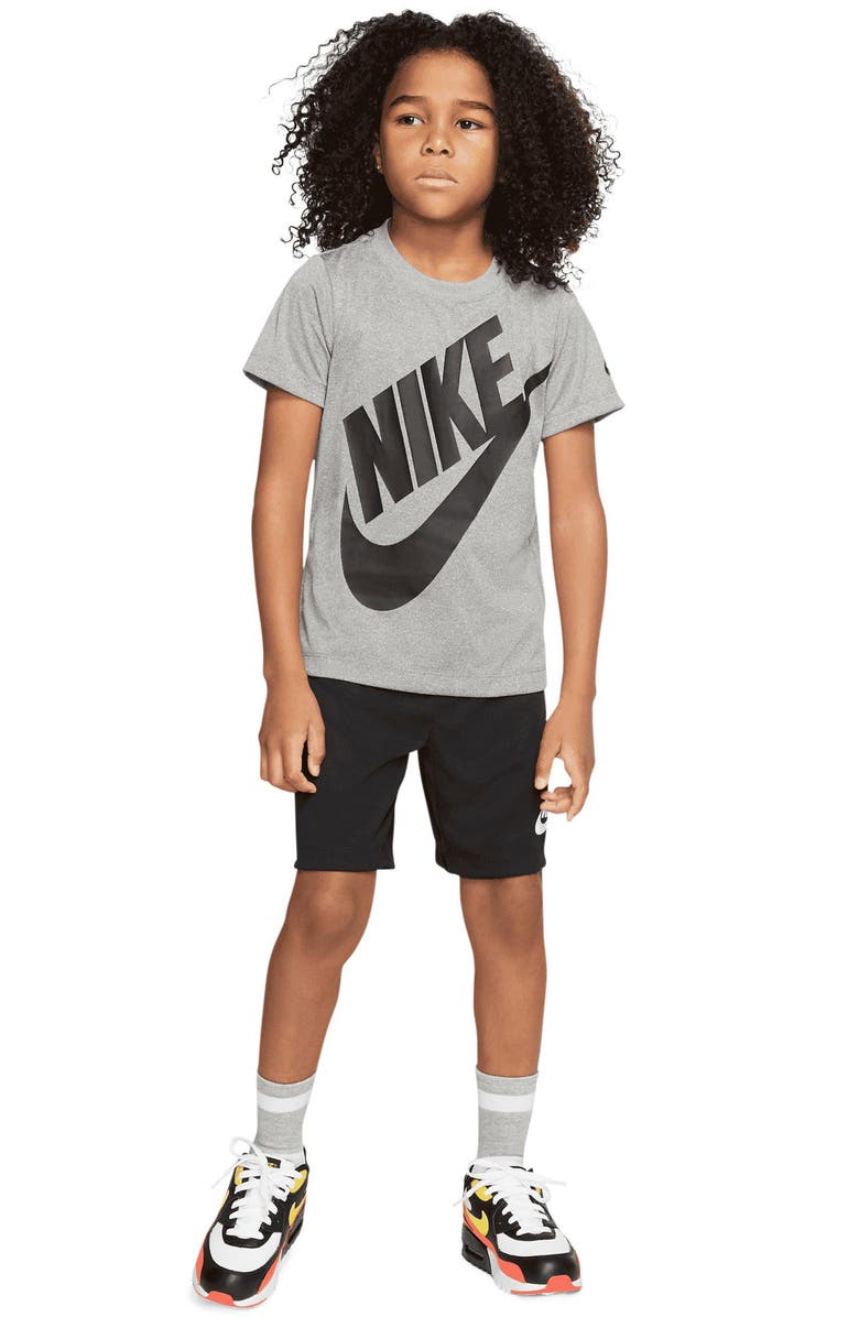 Nike Kids' Futura Graphic Tee & Shorts Set, Alternate, color, Black