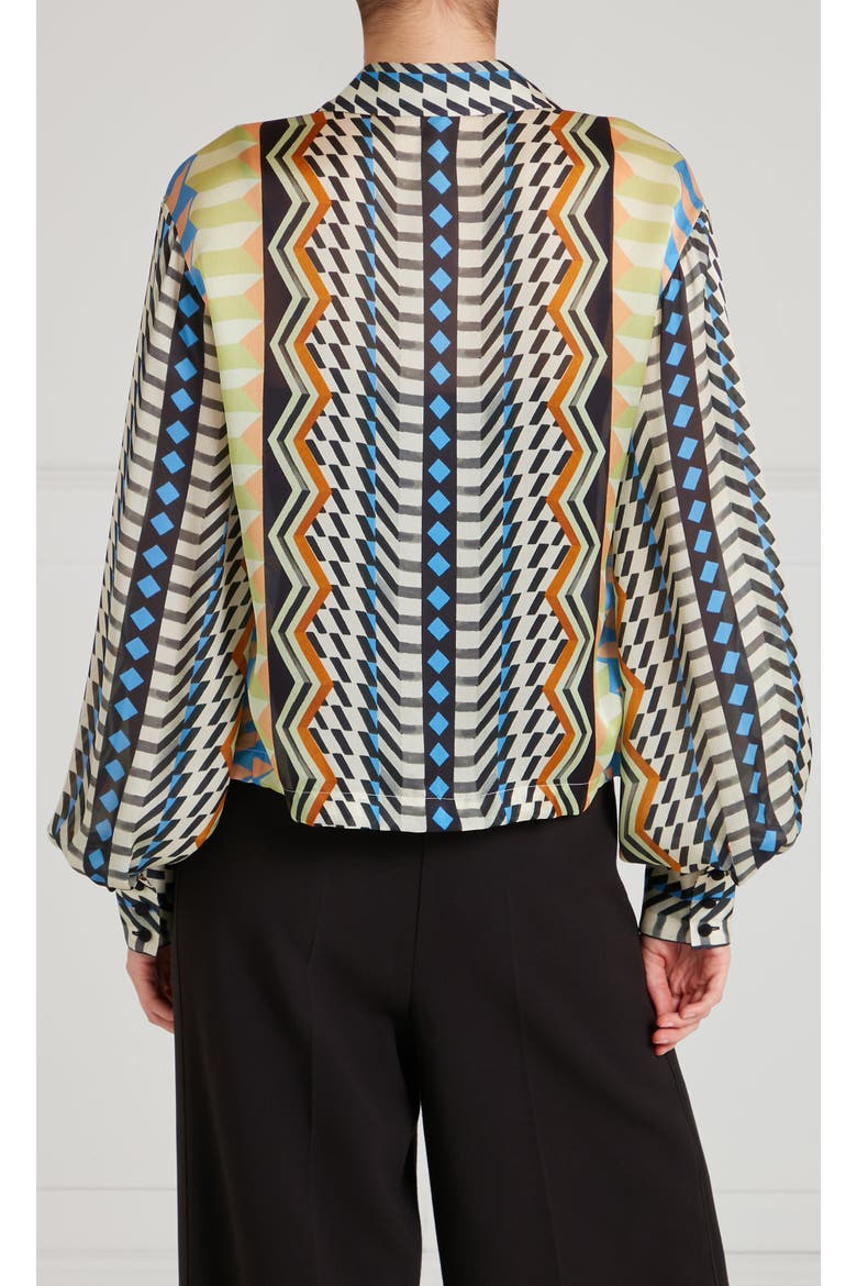 Meryl Shirt, Alternate, color, Provence Blue Mix