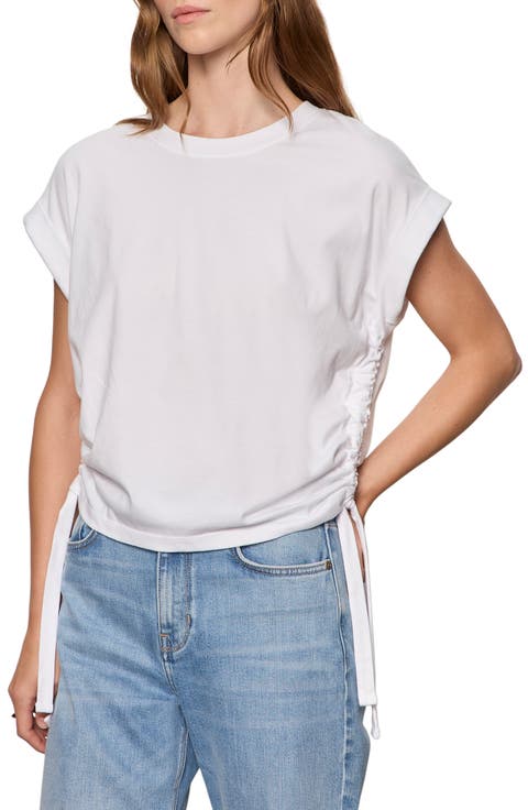 All Day Side Tie Organic Cotton Blend T-Shirt