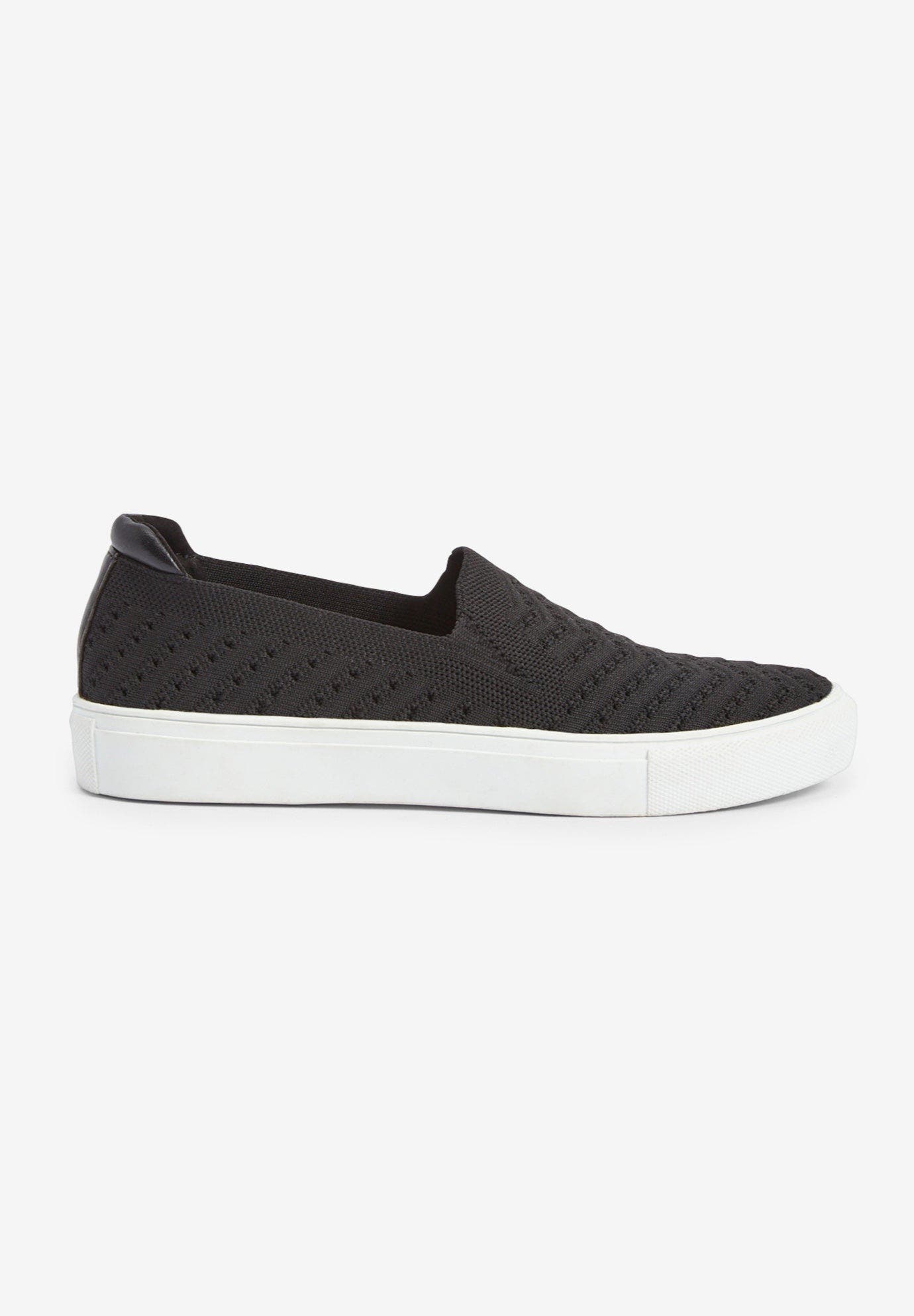 Comfortview The Alena Slip On Sneaker, Alternate, color, Black