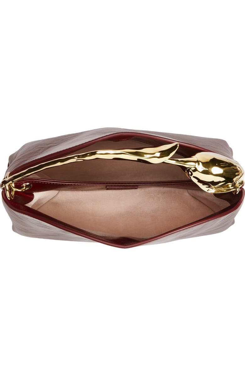 Erdem Medium Bloom Leather Handbag, Alternate, color,