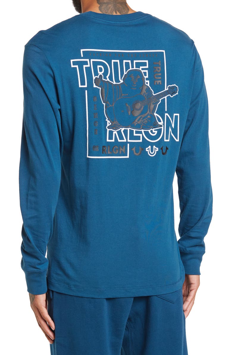 True Religion Brand Jeans TRUE RELIGION Fashion Long Sleeve Buddha Tee, Alternate, color,