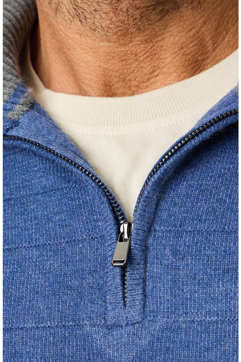 Poggio Quarter Zip Sweater, Alternate, color, NAVY