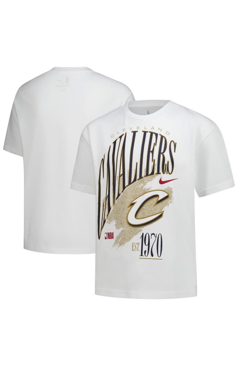 Nike Youth Nike  White Cleveland Cavaliers Hardwood Classics Champs Max90 T-Shirt, Main, color, White