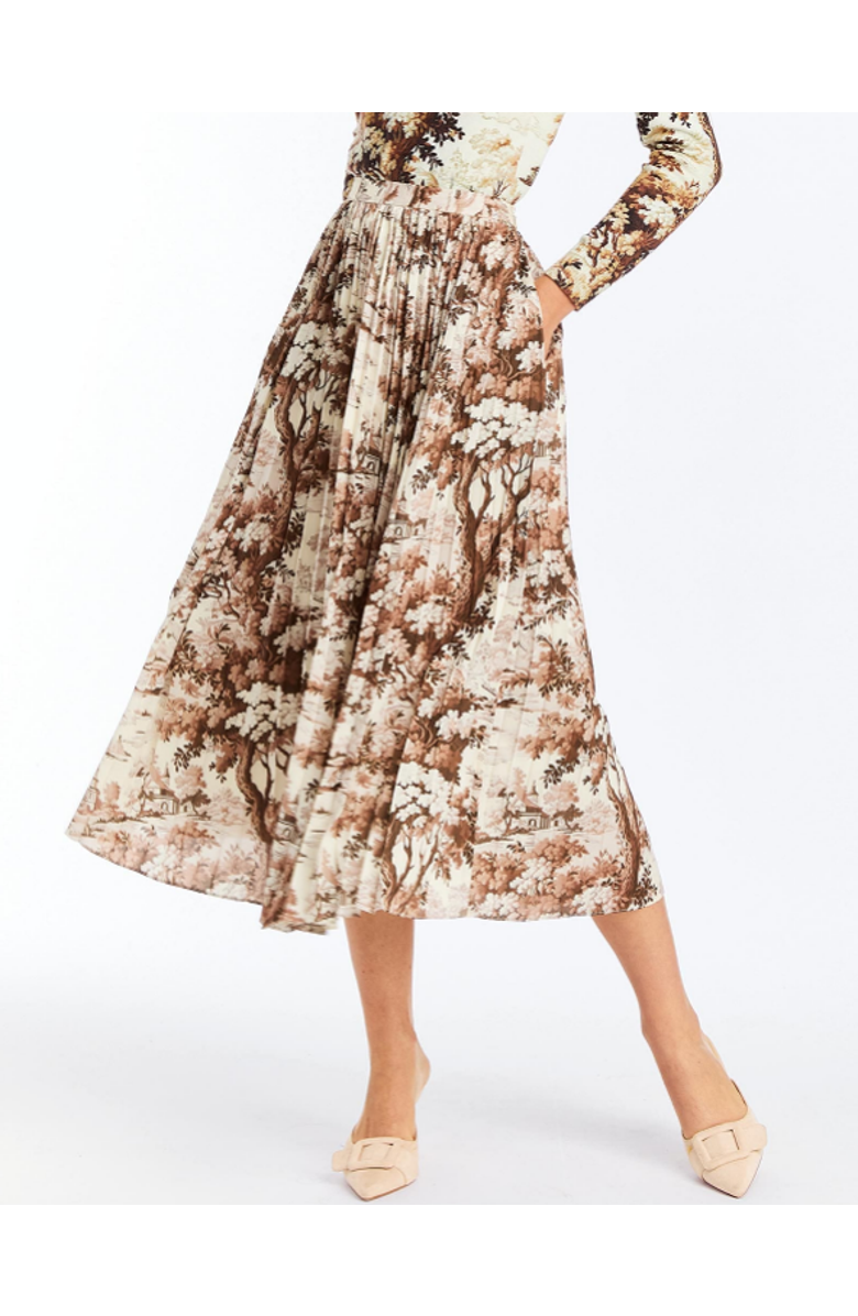 Mestiza New York Daniella Midi Skirt, Main, color, Brown