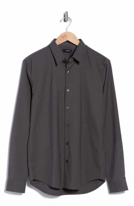 Theory Rammy Flannel Button-Up Shirt