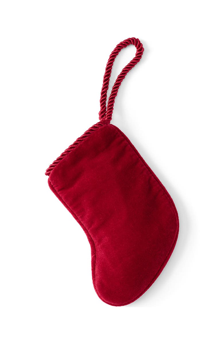 Lands' End Mini Needlepoint Christmas Stocking, Alternate, color, Gingerbread