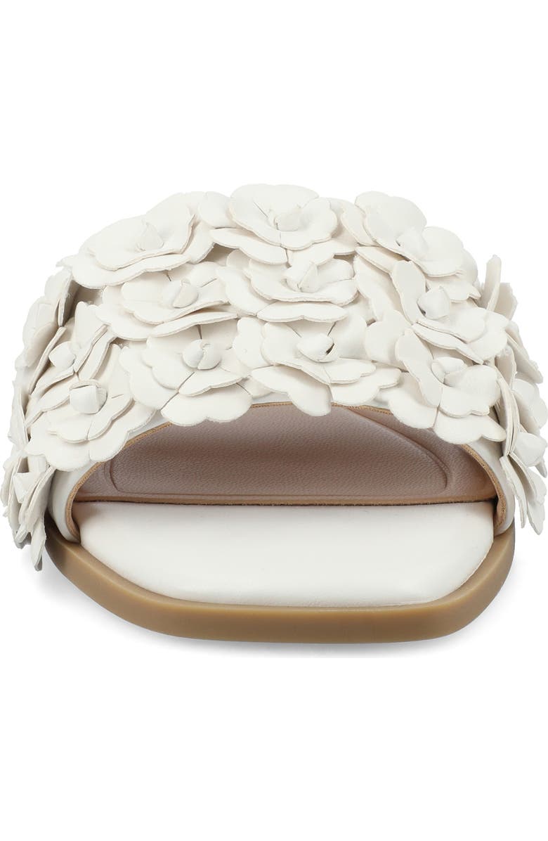 Journee Collection Azalea Slide Sandal, Alternate, color, White