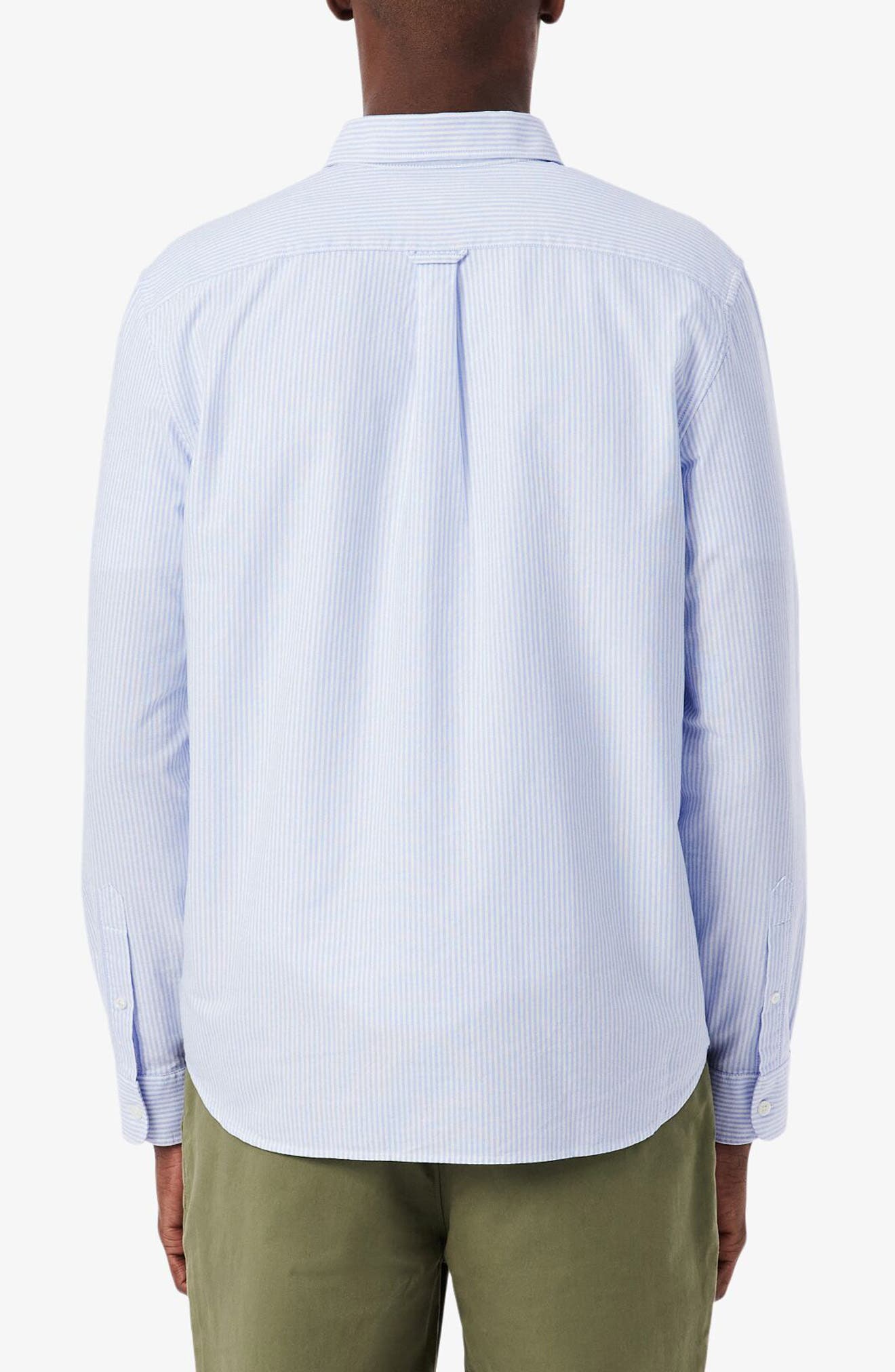 Essentials Stripe Cotton Button-Up Oxford Shirt - image 4