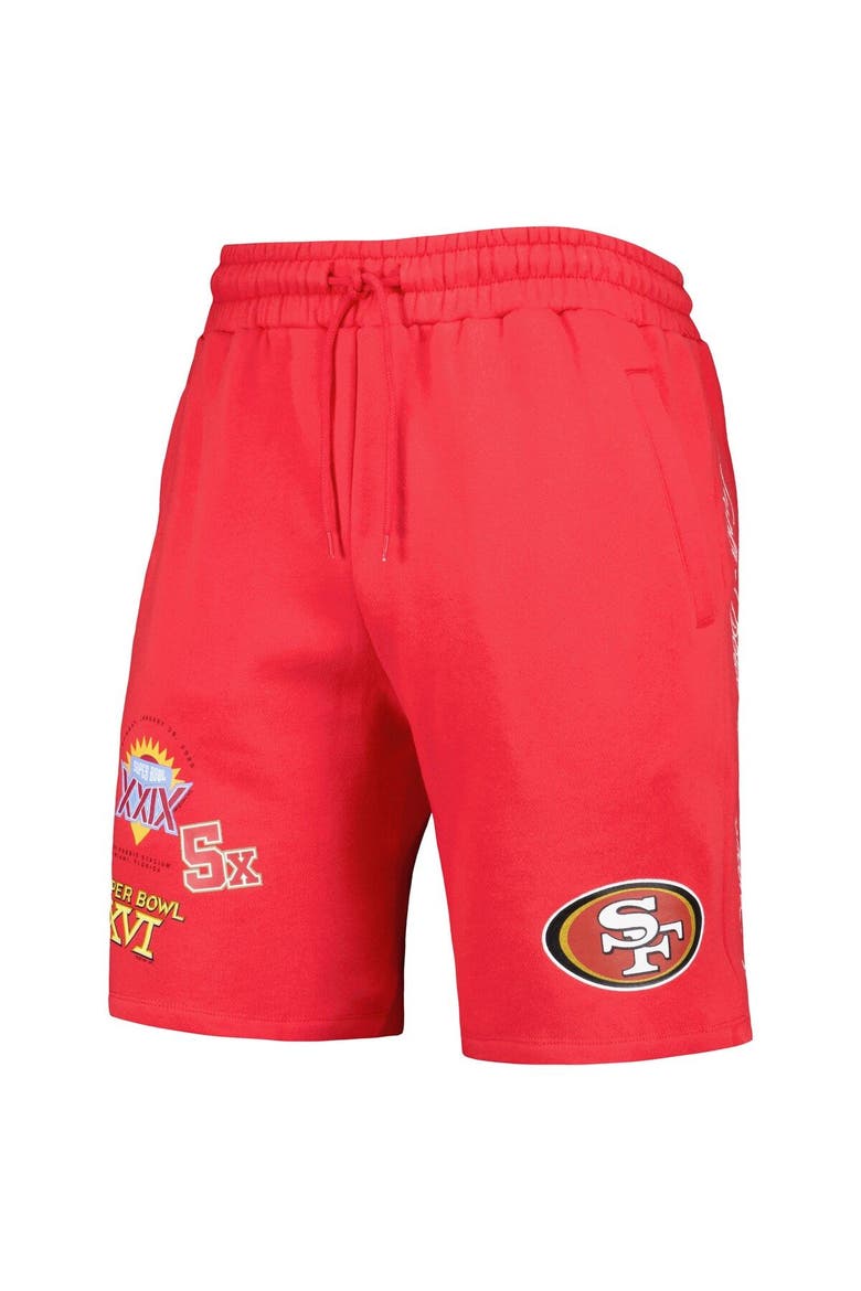 Men's New Era Scarlet San Francisco 49ers Historic Champs Shorts, Alternate, color, Scarlet