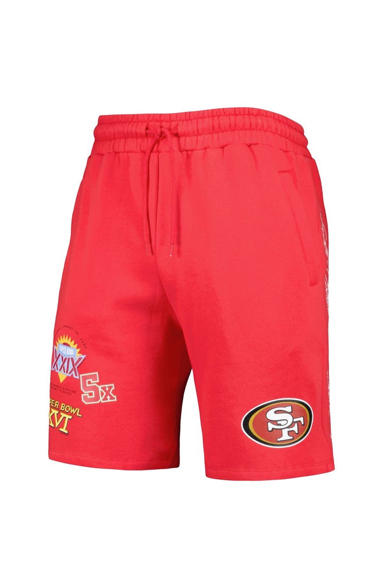 New Era Men's New Era Scarlet San Francisco 49ers Historic Champs Shorts, Alternate, color, Scarlet