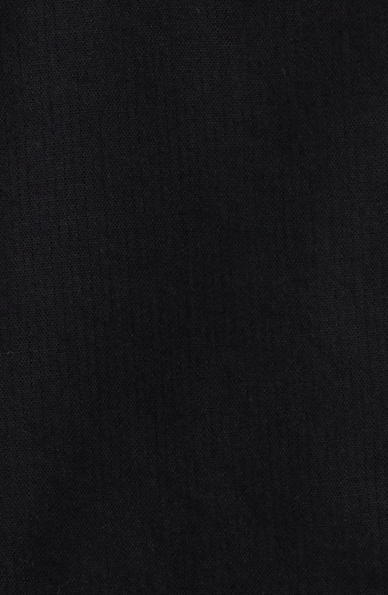 THE GREAT. The Weekend Floral Embroidered Button-Up Top, Alternate, color, Black