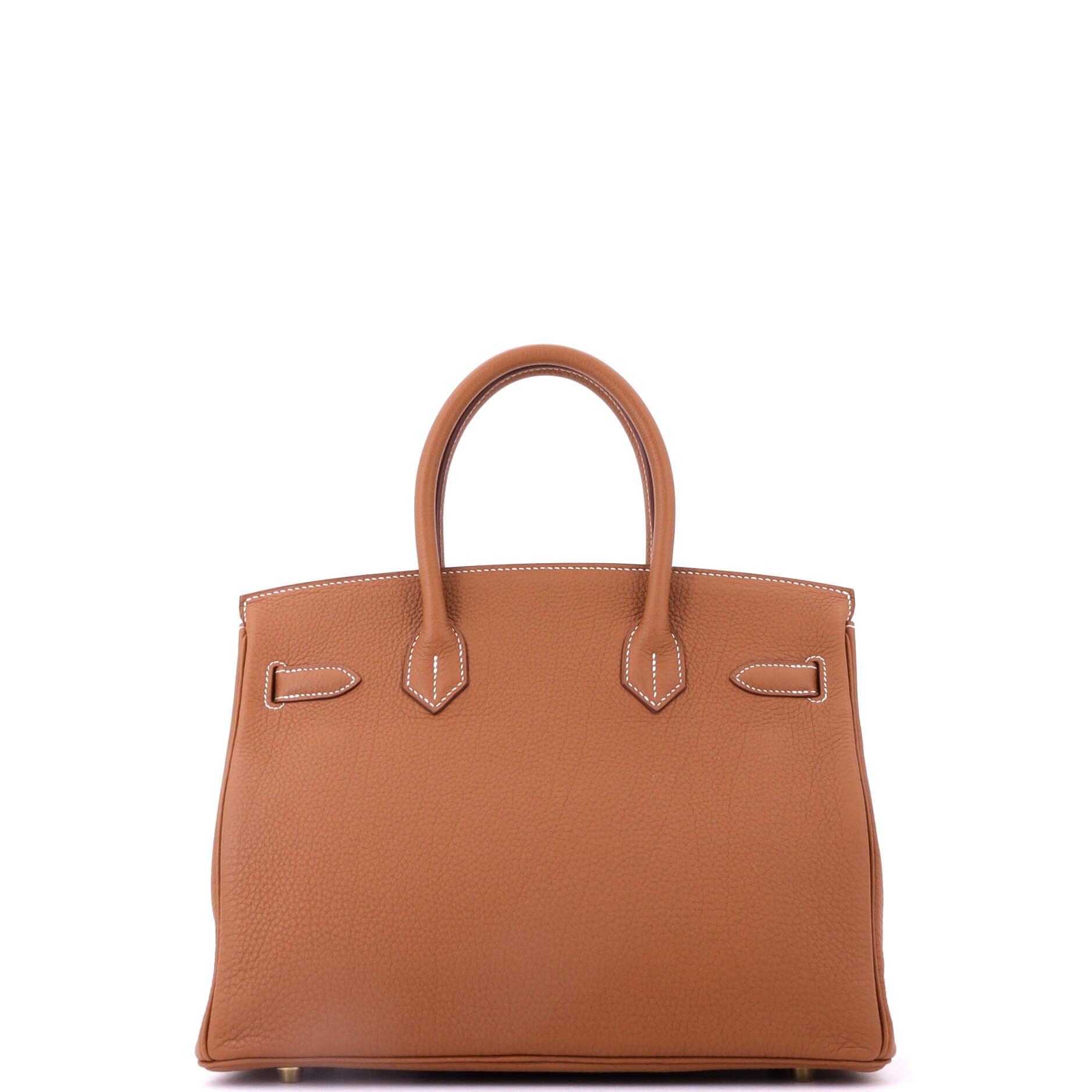 Pre-Owned Hermes Birkin Handbag Brown Togo with Gold Hardware 30, Alternate, color, Gold