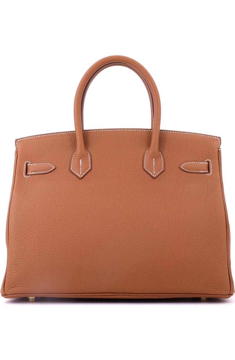 Pre-Owned Hermes Birkin Handbag Brown Togo with Gold Hardware 30, Alternate, color, Gold