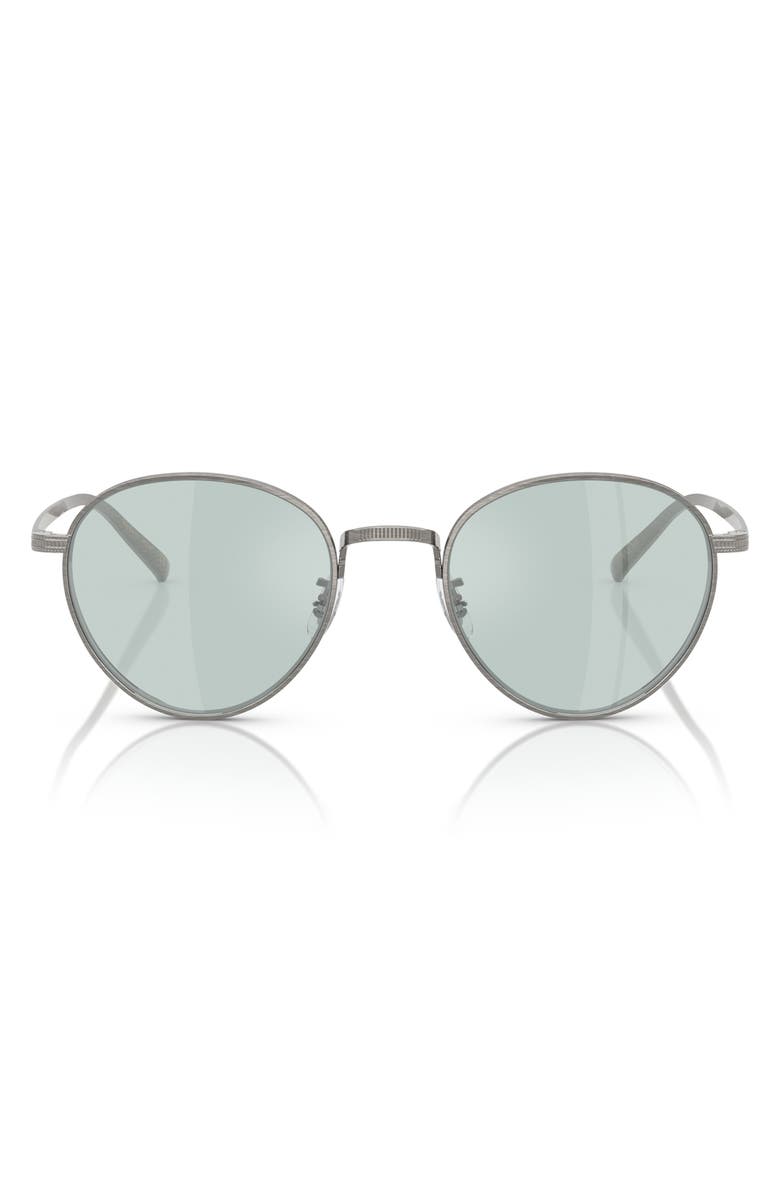 Oliver Peoples 49mm Phantos Sunglasses, Main, color, Pewter