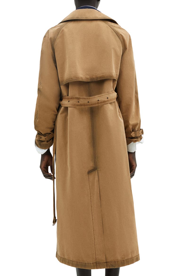 Trench Coat, Alternate, color, BROWN