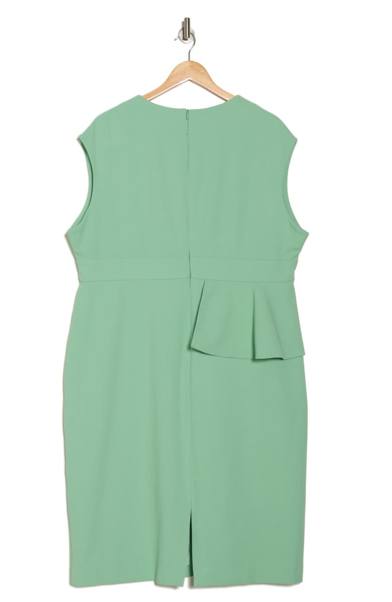 LK Bennett Mia Petite Sheath Dress, Alternate, color, Green