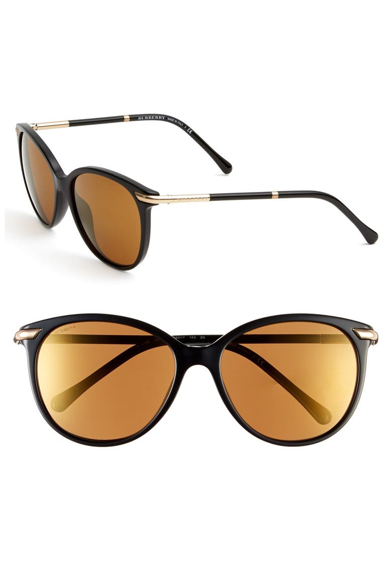58mm Sunglasses, Main, color, BLACK