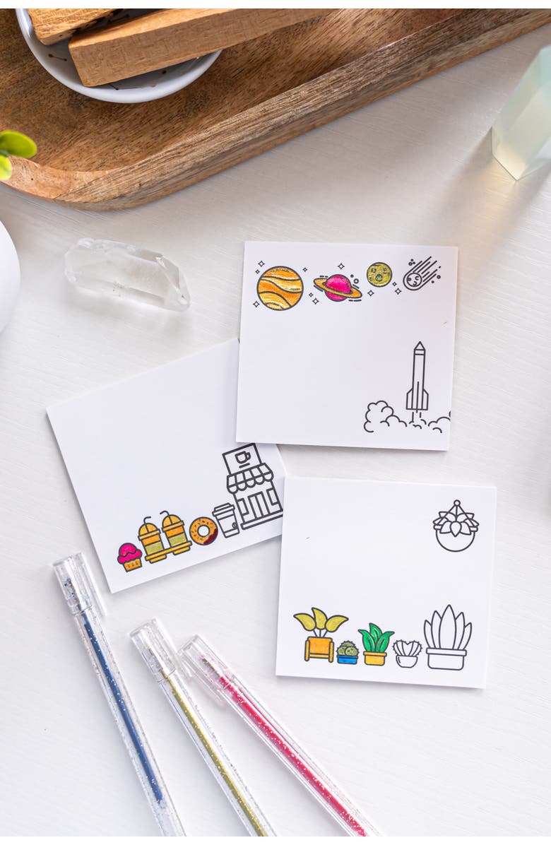 A Brighter Year Color Your Own Office Supply Bundle, Alternate, color, Multicolor