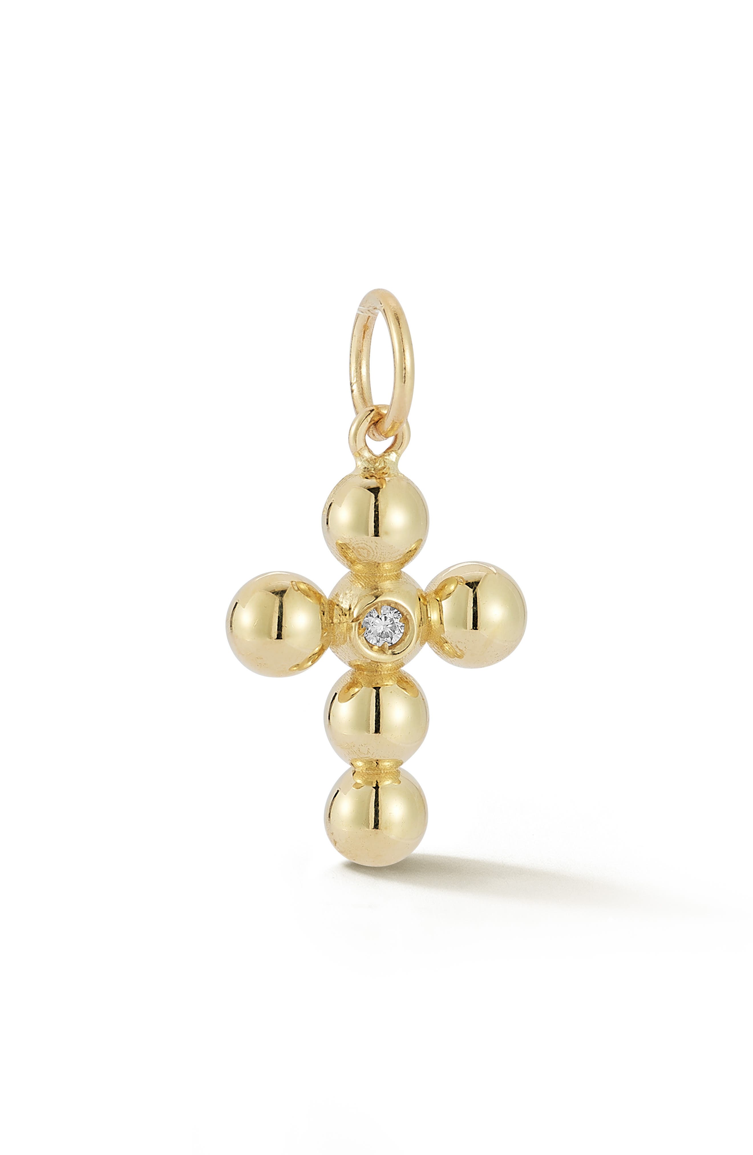 Ember Fine Jewelry 14K Gold Diamond Cross Charm