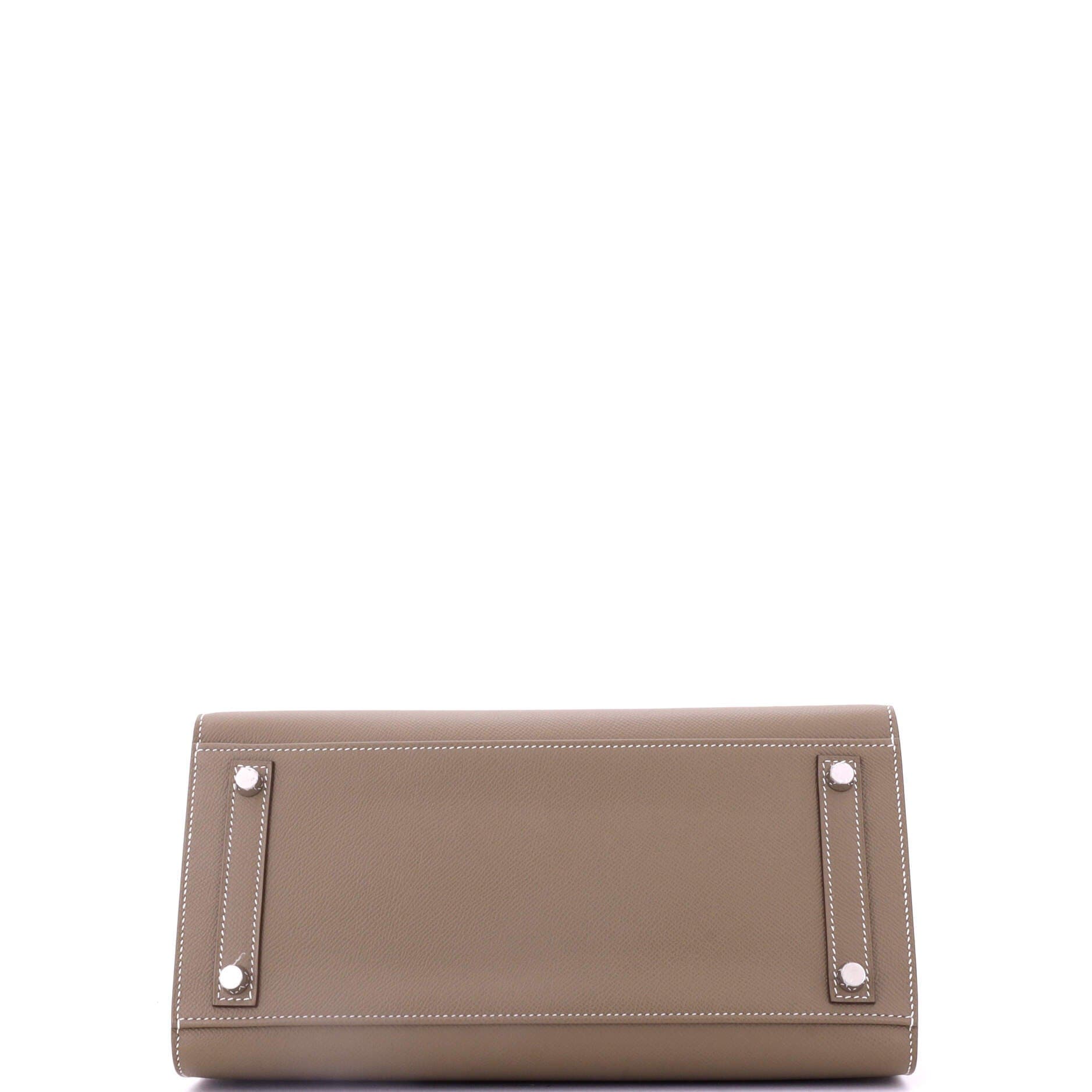 Pre-Owned Hermes Birkin Sellier Bag Grey Epsom with Palladium Hardware 30, Alternate, color, 