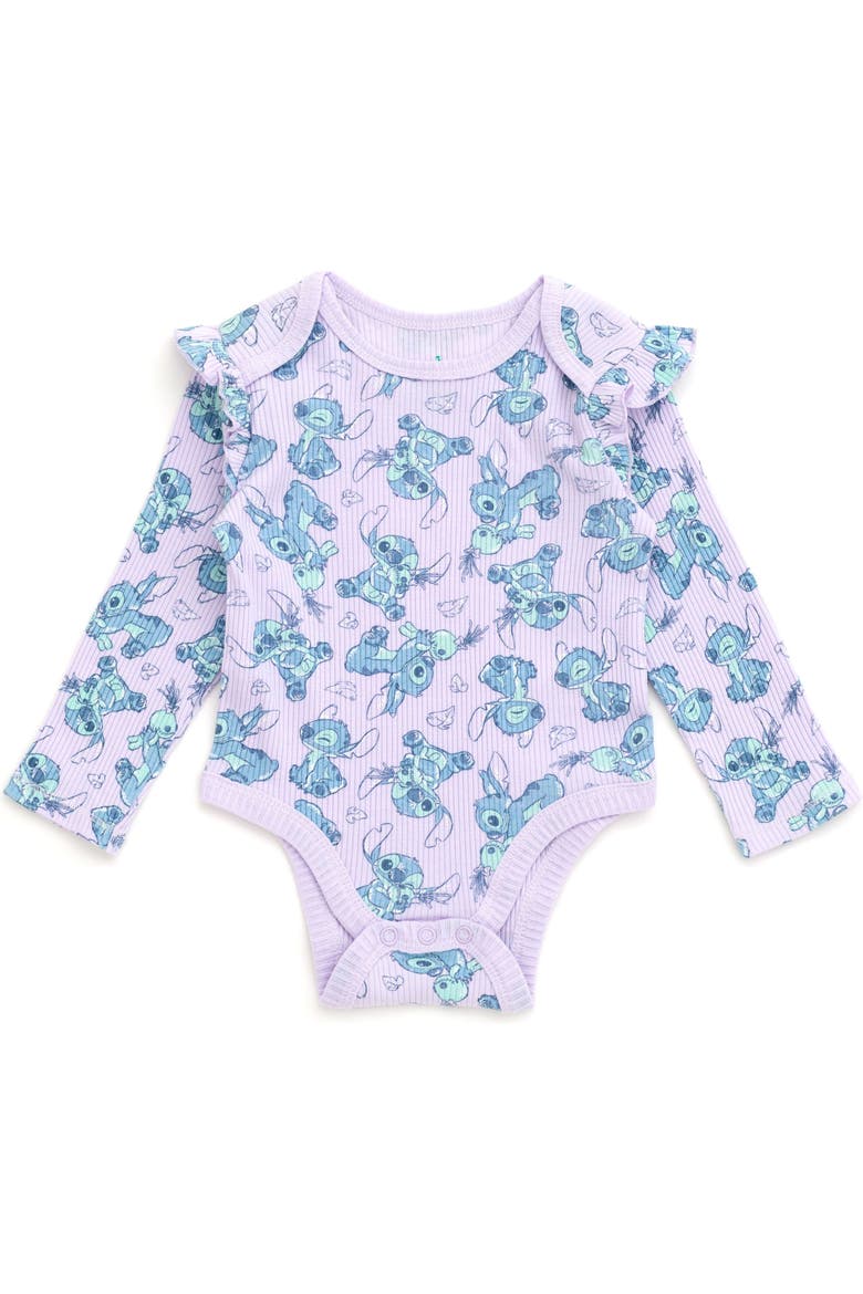 Lilo & Stitch 3-Piece Bodysuit and Pants Set, Alternate, color, Stitch Lilac