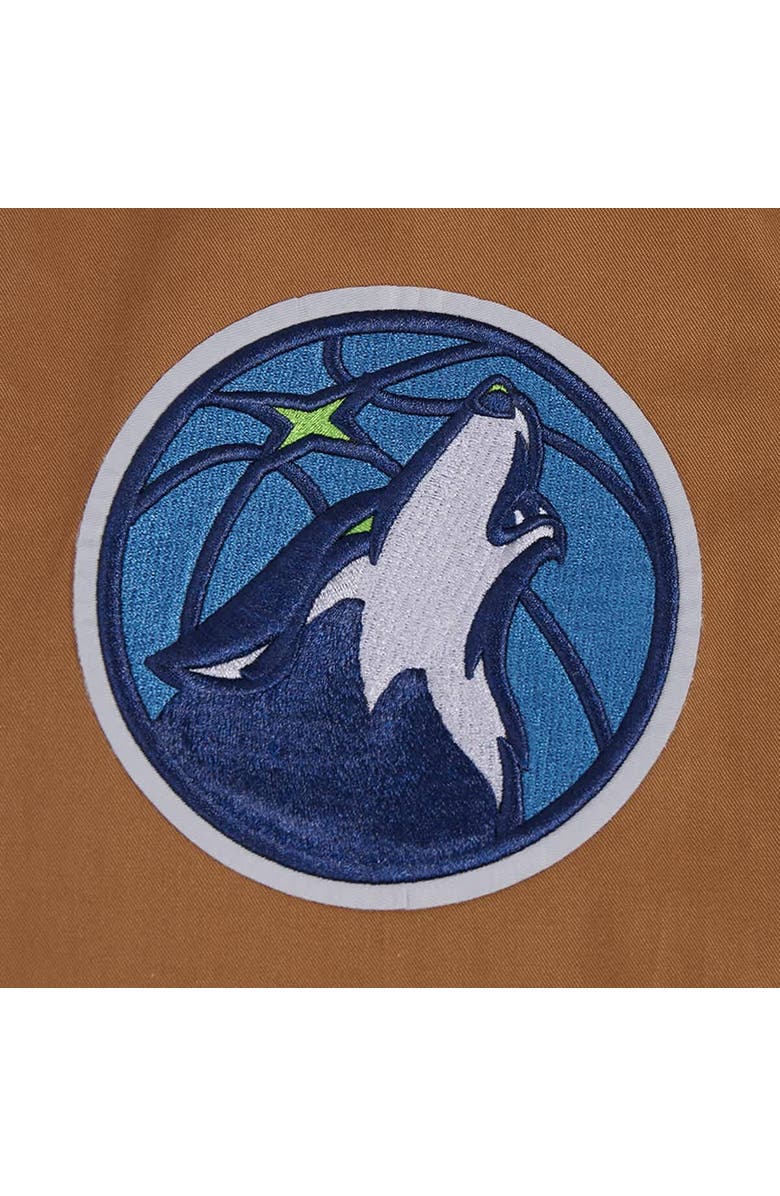 PRO STANDARD Men's Pro Standard Brown Minnesota Timberwolves Paint The City Full-Zip Jacket, Alternate, color, Brown