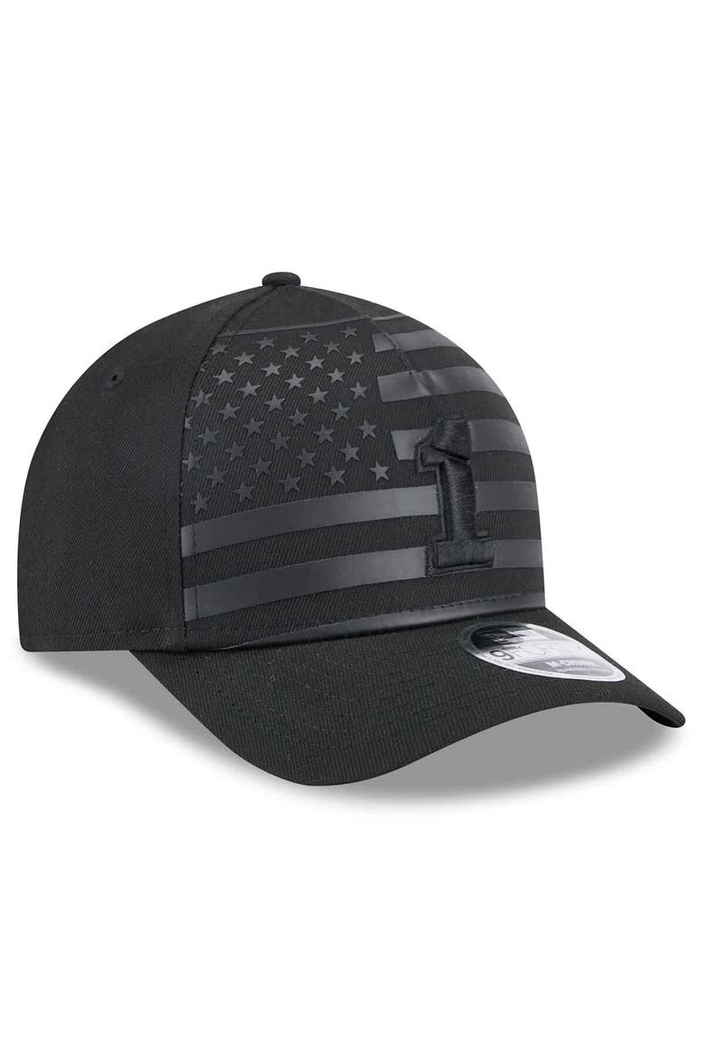 Men's New Era Black Ross Chastain American Flag 9FORTY M-Crown A-Frame Adjustable Hat, Alternate, color, Black