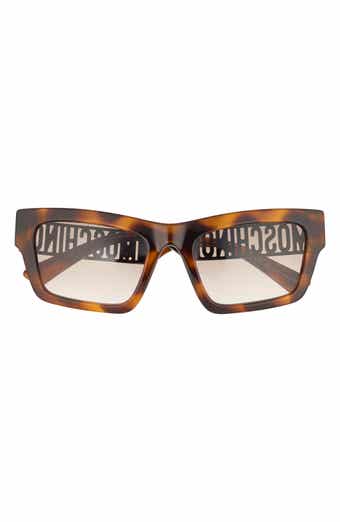 Moschino 53mm Rectangular Sunglasses