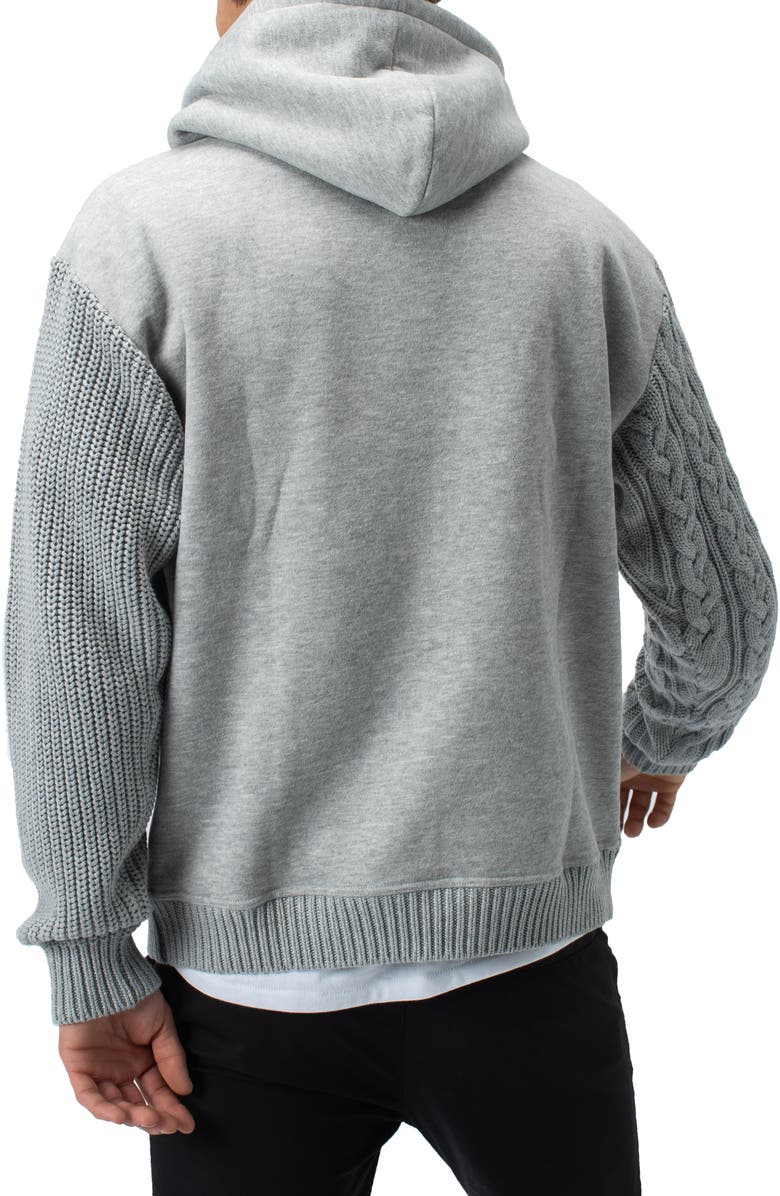 ZANEROBE Cable Mix Media Hoodie, Alternate, color,