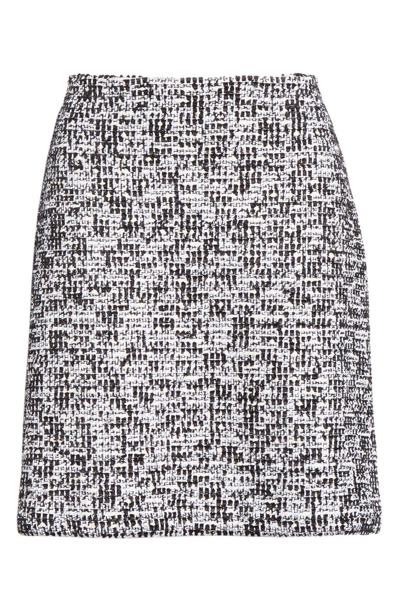 St. John Collection Modern Statement Tweed Skirt, Alternate, color,