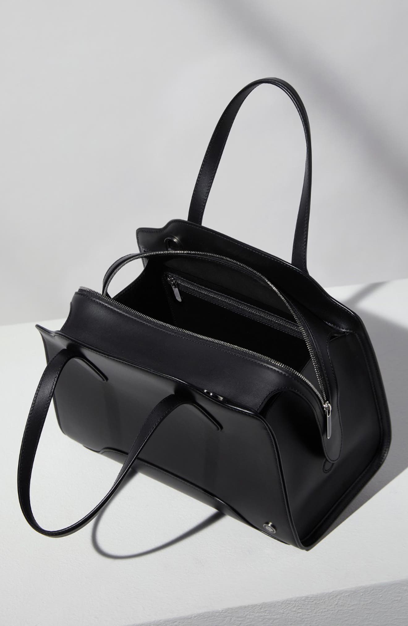 Loro Piana Medium Sesia Smooth Leather Tote, Alternate, color, 