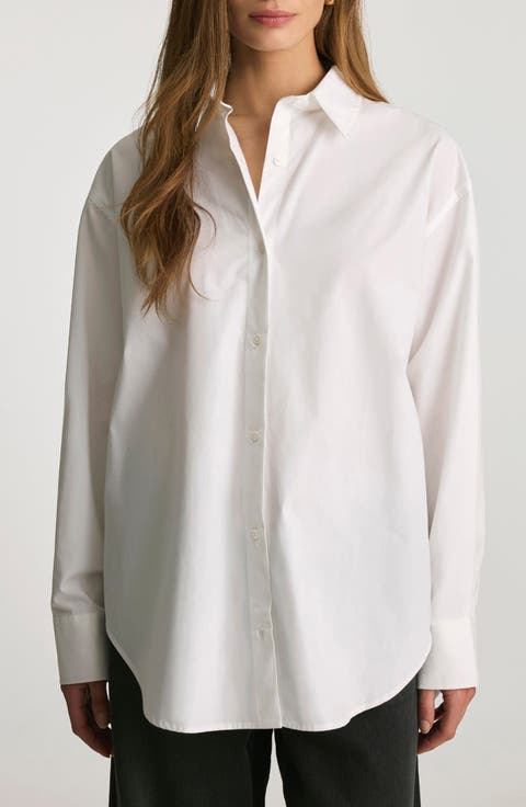 Relaxed Fit Cotton Button-Up Shirt