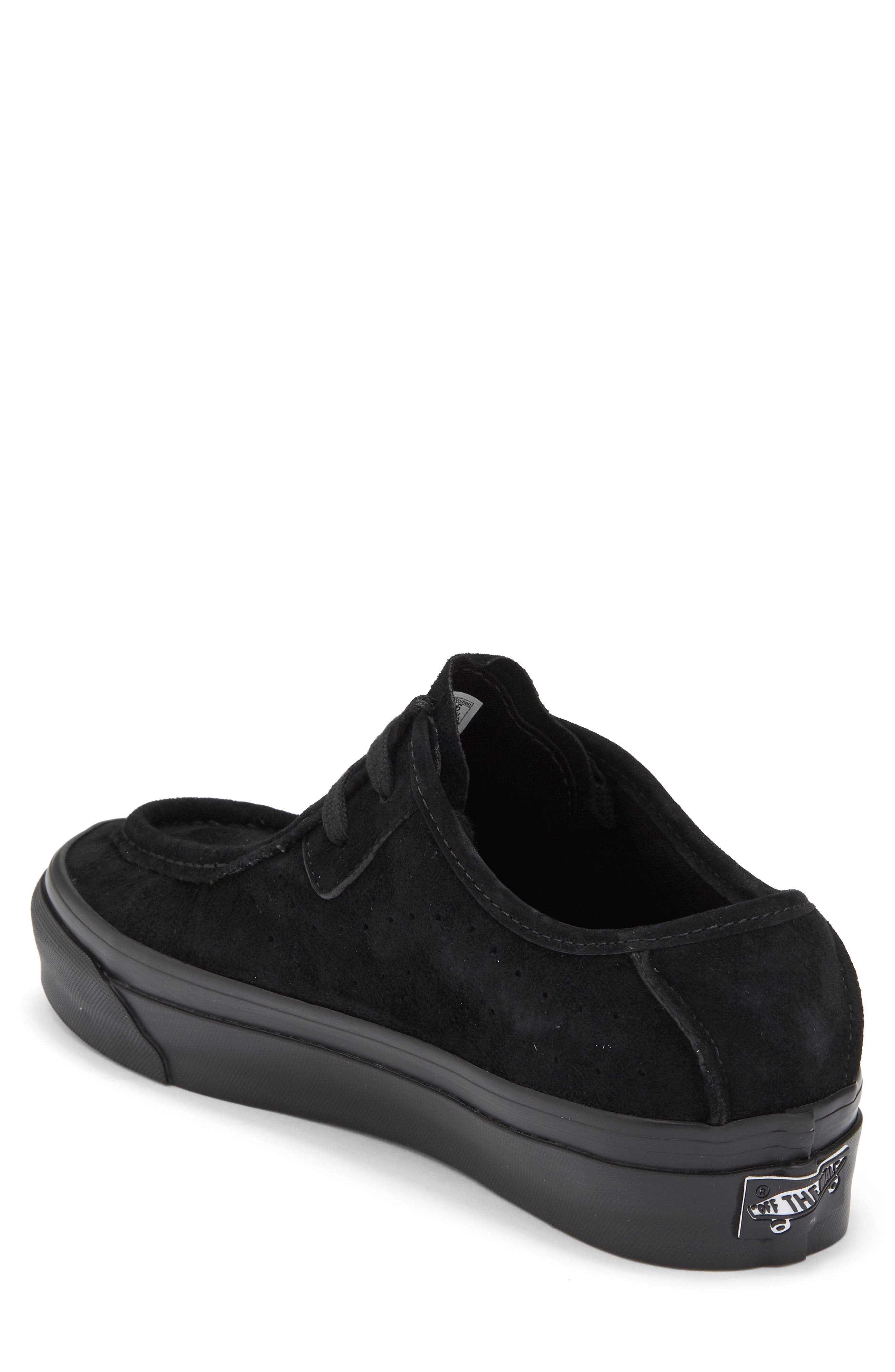 Vans LX Carver Low Leather Sneaker, Alternate, color, Black/Black