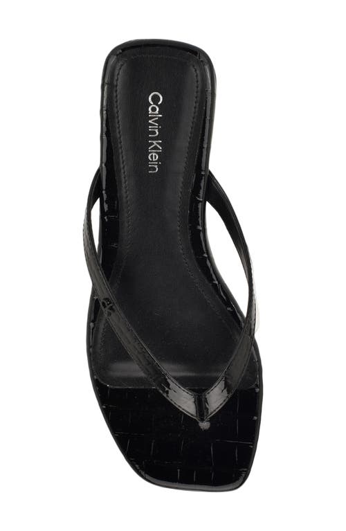 Calvin Klein Stelea Flip Flop In Black