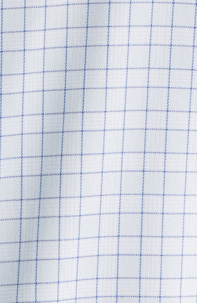 Mizzen+Main Hilton Open Check Cotton Blend Button-Up Shirt, Alternate, color, Sky Cooper Plaid