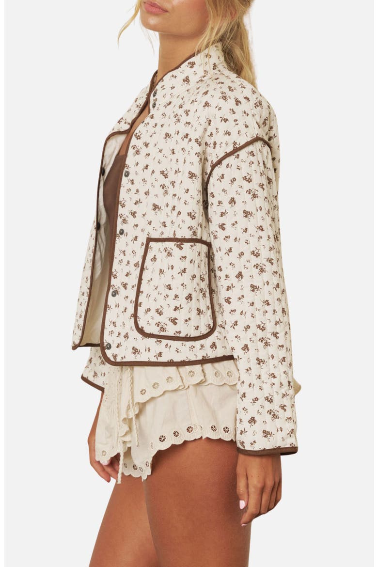 Quilted Jacket, Alternate, color, CREAM