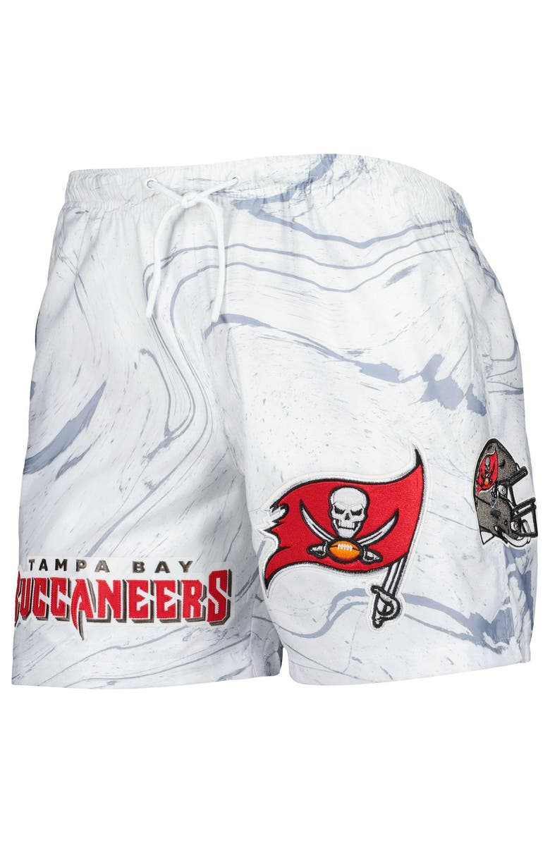 PRO STANDARD Men's Pro Standard White Tampa Bay Buccaneers Allover Marble Print Shorts, Alternate, color, White