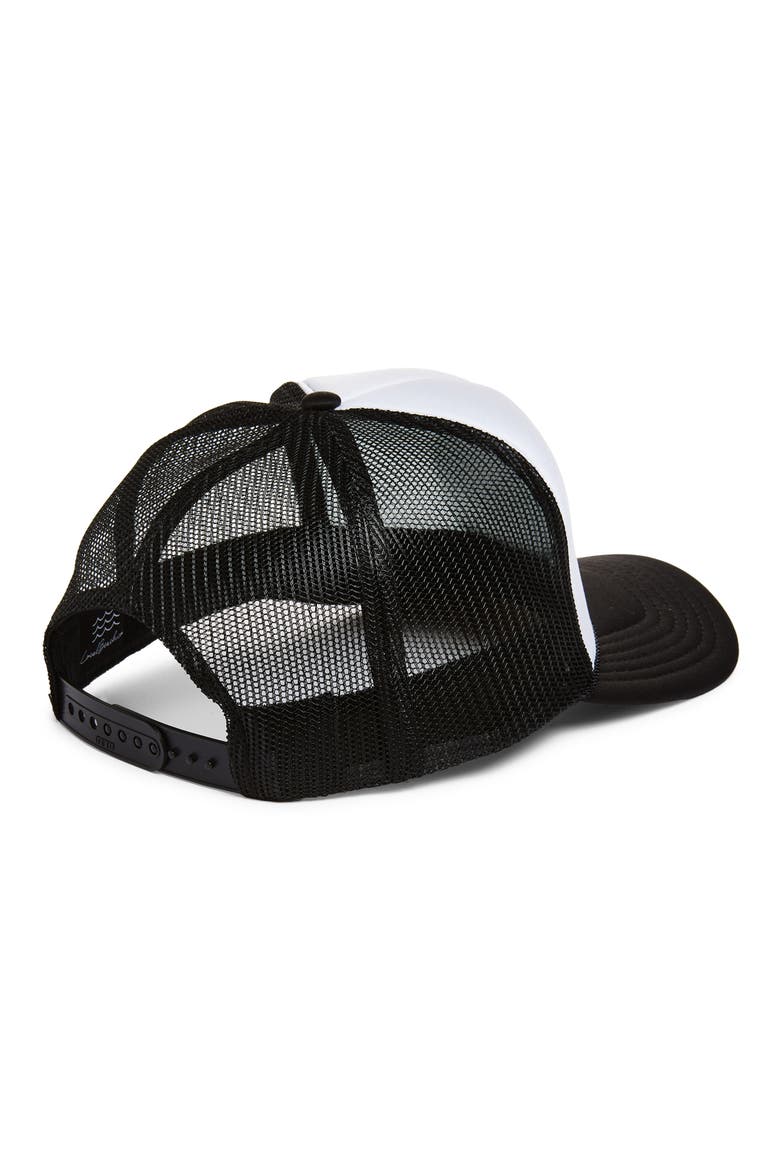 Good Vibes Only II Patch Trucker Hat, Alternate, color, BLACK/ WHITE
