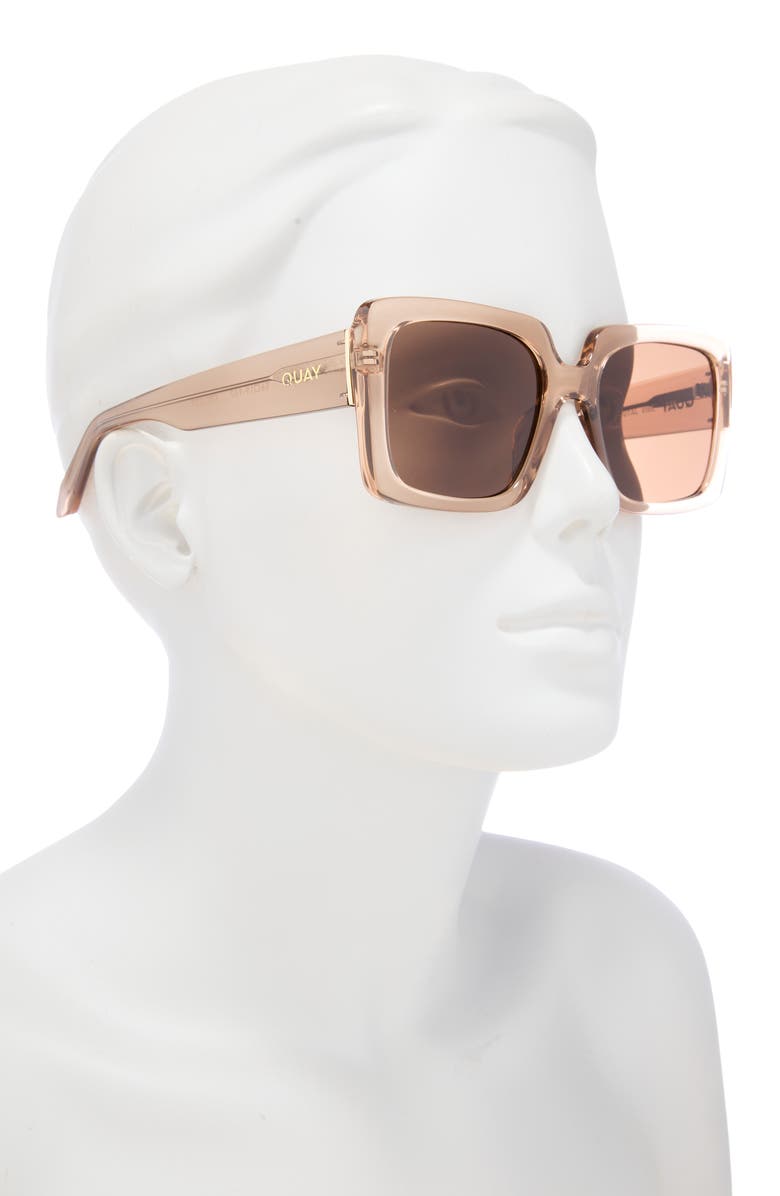 QUAY 56mm Total Vibe Square Sunglasses, Alternate, color, 