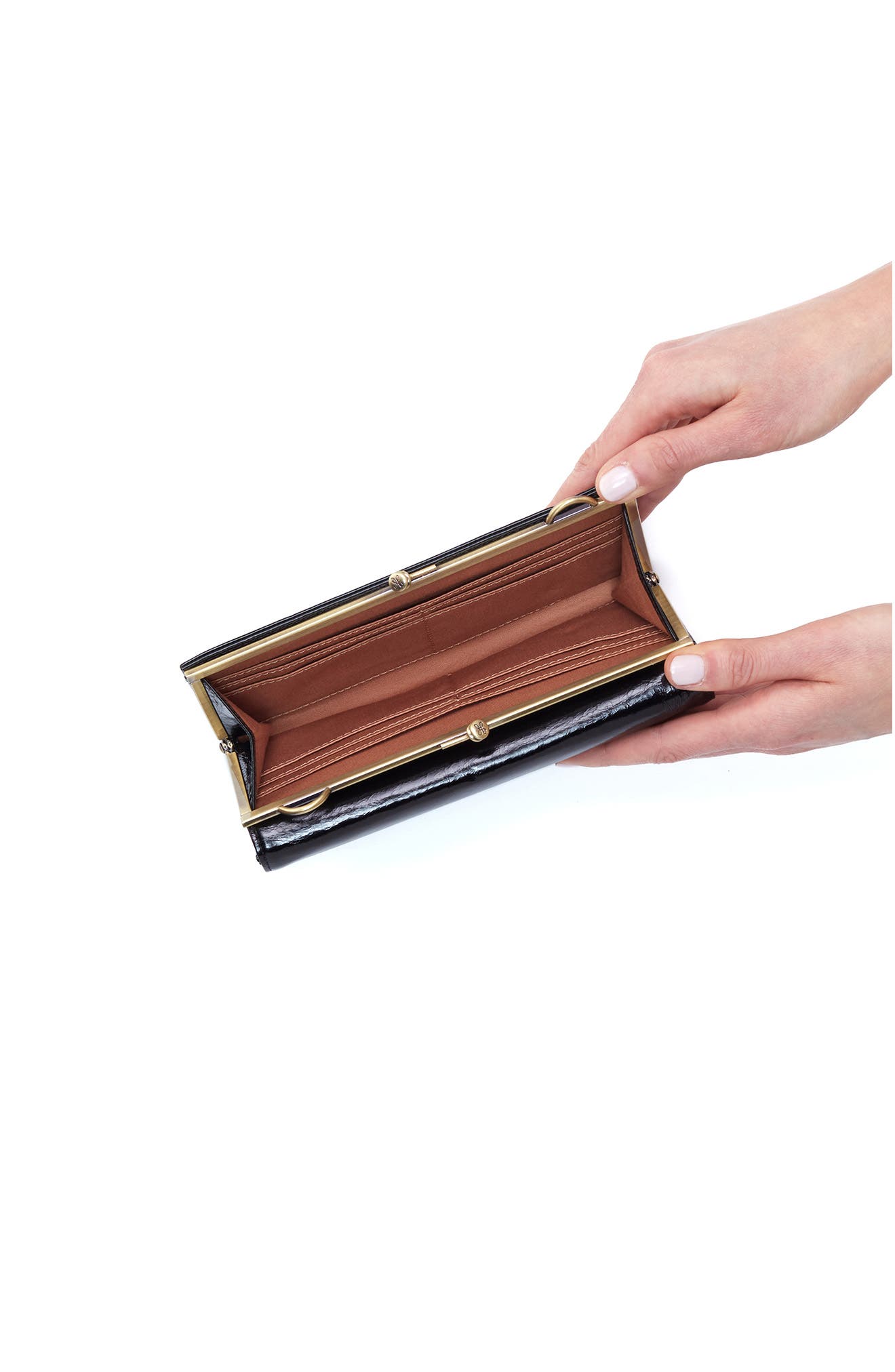 HOBO Mila Leather Wallet on a Chain, Alternate, color, 