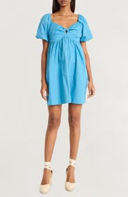 The Good Journey Bubble Sleeve Minidress