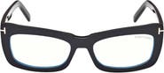 TOM FORD 55mm Rectangular Blue Light Blocking Glasses