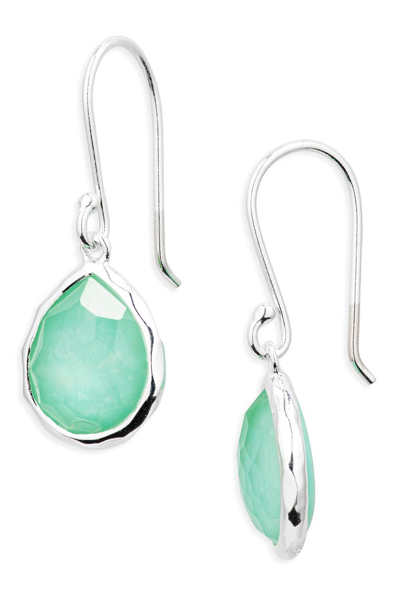 Rock Candy® Mini Teardrop Earrings, Main, color, SILVER