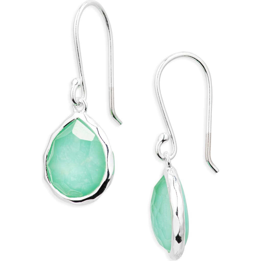Ippolita Rock Candy® Mini Teardrop Earrings In Silver/tourquoise