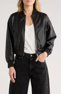 JASON WU Faux Leather Bomber Jacket