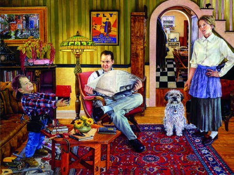 Red Paint 1000 piece Jigsaw Puzzle for Adults